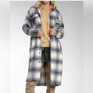 Vici - Elan Maxine Long Plaid Coat